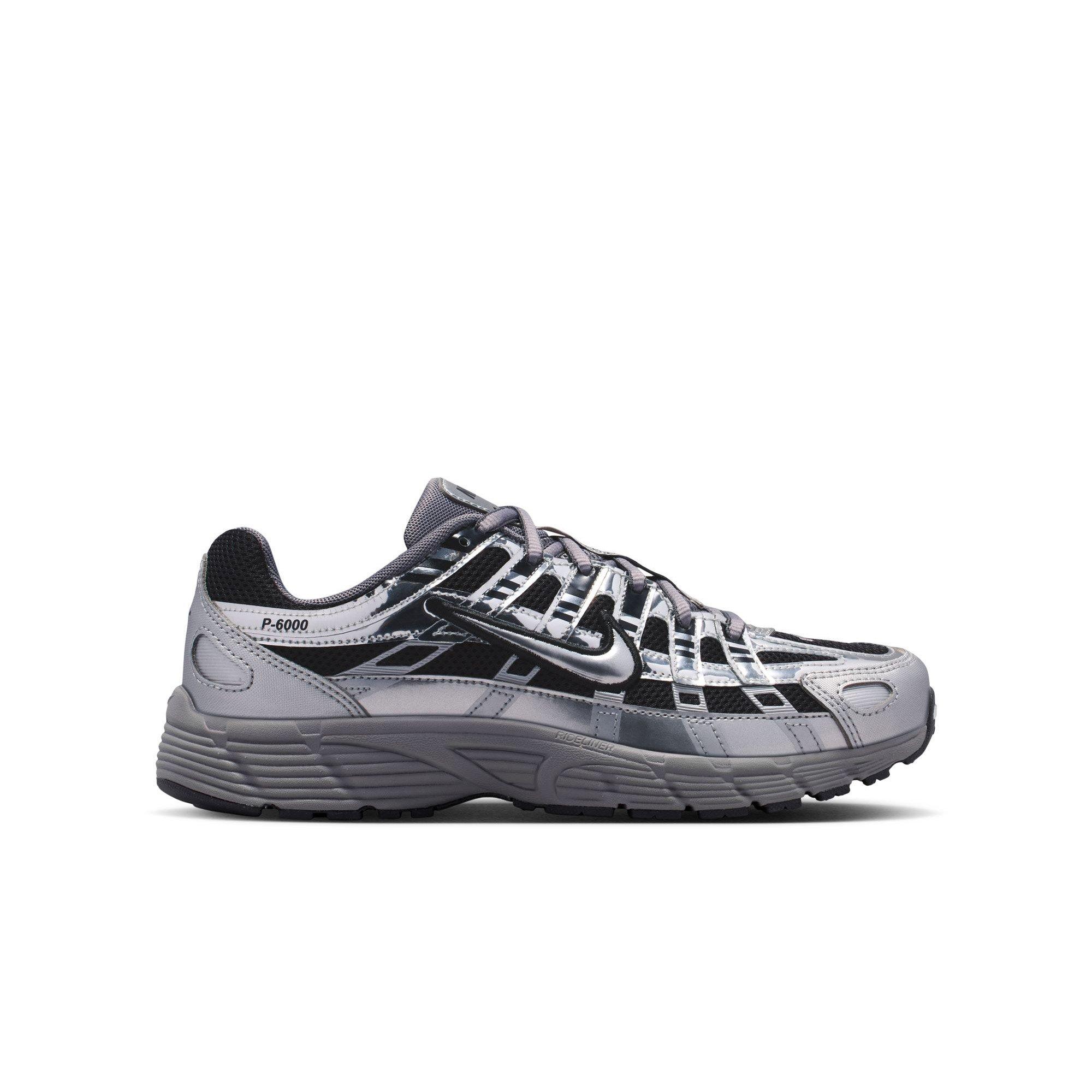 Nike P-6000 "Black/Metallic Silver/Pencil Point" Grade School Boys' Shoe - BLACK/SILVER